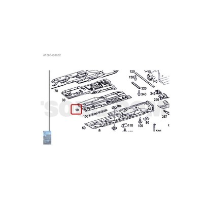 نمدی کف راست بنز E250 مدل 2014 تایوان